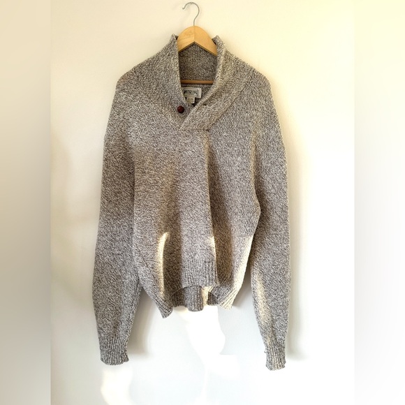 VTG 80s 90s American Eagle Wool Sweater XL Elbow Patches Academia Preppy - Picture 9 of 9